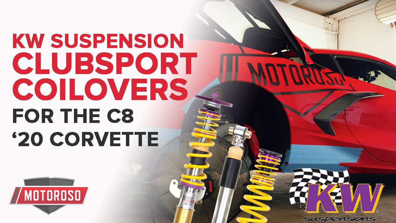 Testing & Developing the new KW Clubsport Coilover Suspension for the 2020 Corvette C8 – With Videos