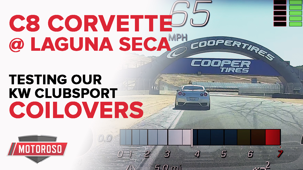 KW Clubsport Coilovers for the 2020 Corvette C8 – Laguna Seca Testing